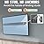 Studless TV Wall Mount, No Drill Drywall TV Mount for 32-75 Inch Smart TVs, Max VESA 600x400mm, Low Profile, No Stud, No Anchors, Tv Wall Bracket Hanger, Holds up to 150 lbs