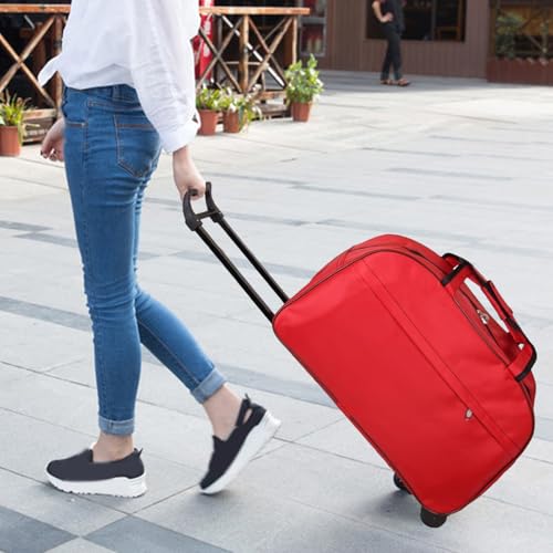 Duffle Bag with Wheels and Handle, 20.5x12.6x9.5 Inch Waterproof Travel Bag, Large Capacity for Men, Women4