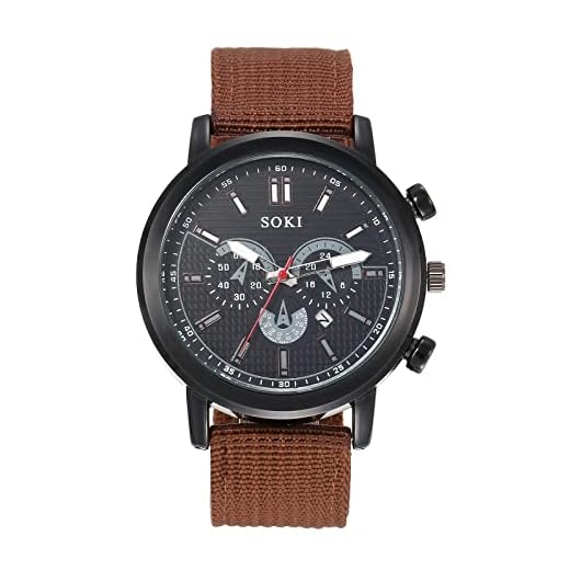 Orologio da uomo al quarzo con nylon