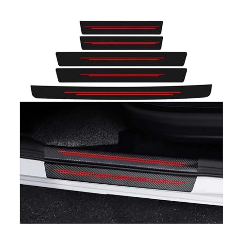 Protection de seuil de porte pour Ford Transit Custom 2023-2025 : lot de 5 autocollants noirs