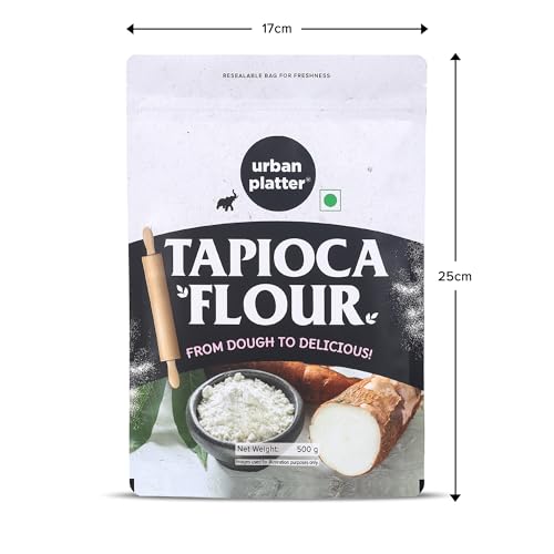 Image of Urban Platter Tapioca Flour, 500g (Neutral Taste | Ideal for Baking, Thickening, and Crisp Batters | Pantry Essential)