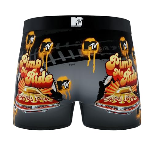 CRAZYBOXER Mtv Beavis And Butthead Men's Boxer Brief Men's Underwear Breathable (3 PACK)3