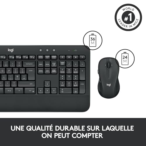Logitech MK545 ADVANCED clavier souris sans fil QWERTY US noir - 7