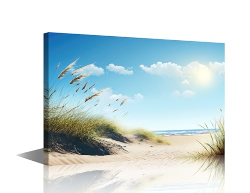 1 Panel Wall Art Beach Scene Painting Print On Canvas Ocean Pictures For Bedroom Home Decor Nature Landscape Modern Artwork Paintings Stretched By Wooden Frame Ready to Hang, 36x24in 1 Panel Wall Art Beach Scene Painting Print On Canvas Ocean Pictures For Bedroom Home Decor Nature Landscape Modern Artwork Paintings Stretched By Wooden Frame Ready to Hang, 36x24in