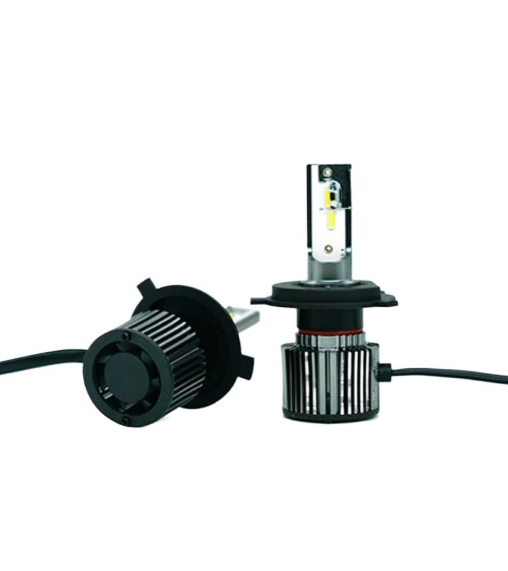 Ampoules de phares de voiture LED compatibles avec H1 H4 H7 H8 H11 HB3 HB4 HIR2 12V 6000K blanc 2 pièces