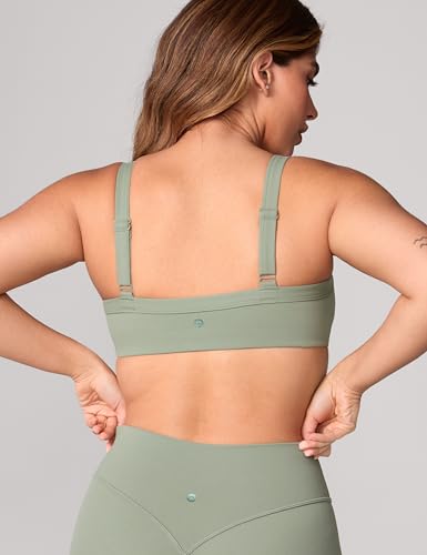 Image of UNISSU Hugcurve Adjustable Sports Bra Square Neck Wireless Padded Yoga Workout Tops