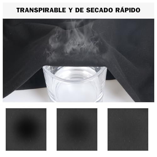 NuCamper Camiseta Térmica para Hombre, Invierno Camisetas Interior Termicas Hombre Manga Larga, Invierno Térmica Deporte Camiseta Compresión para Ski Camiseta Running Ciclismo Fitness Cálida Ropa