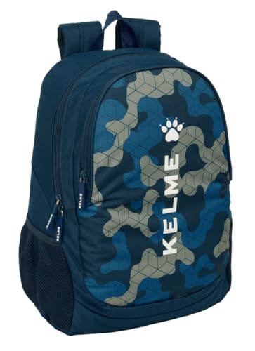 Sac à dos scolaire 32x16x44 cm bleu marine résistant Kelme