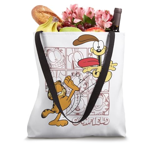 Bolso Tote Garfield Classic Kicking Odie Face Collage miniatura 4