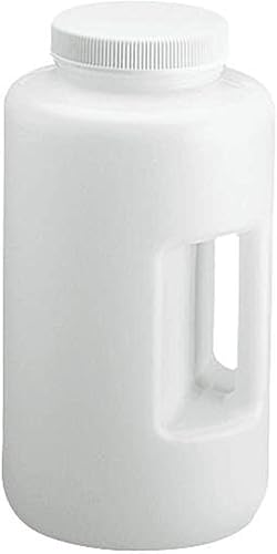 Botella redonda de boca ancha, reactivo, plástico, 135.3 fl oz, transparente, 1 EA 6FAP6-1 cada uno