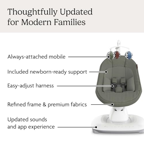 UPPAbaby Mamaroo Smart Swing with MotionSync & Newborn Insert - Camila - image 4