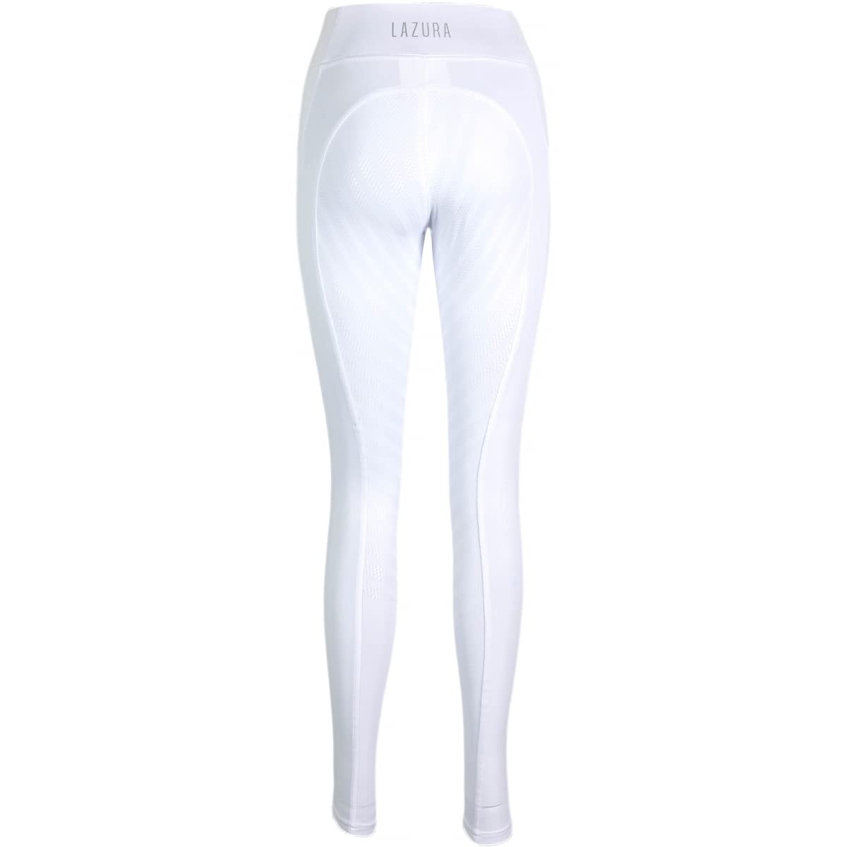 Lazura - Damen und Kinder Sommer Reitleggings Lea | Vollbesatz aus Silikon | Reithose mit seitlichen Handytaschen | atmungsaktiv durch seitliche Mesh-Einsätze | Reitbekleidung