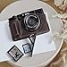 MUZIRI KINOKOO Fuji X100VI Half Case, Premium Genuine Leather Protective Cover Compatible for Fujifilm X100VI/X100 VI Digital Camera - with Battery Compartment and Hand Grip Design - Coffee