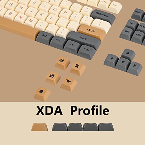 Image of WHYSP XDA Profile PBT Keycaps 60 Percent, 125 Keys Custom Gaming Keycaps Compatiable for Cherry MX Switch Mechanical Keyboard