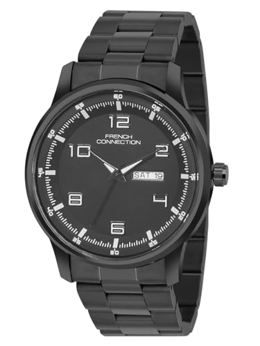 Image of French Connection Black Dial Analog Quartz Watch for Men - FCN0171BM