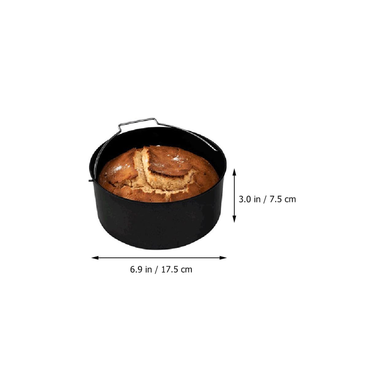 FRCOLOR 6 Stück Backutensilien aus Edelstahl für Heißluftfritteuse mit Pizzablech und Wabenmatte Gleichmäßige Hitzeverteilung für Küche und Grill