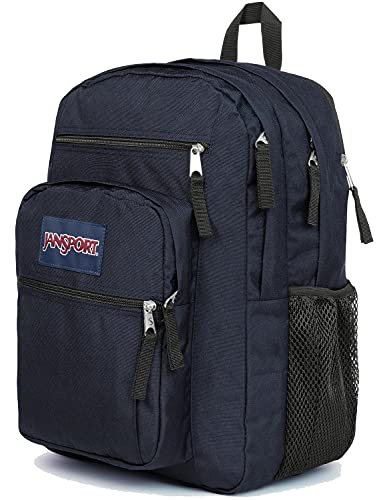 Jansport Big Student Mochila Grande, Compartimento Para Portátil 15 Inch, Navy Azul Jansport Big Student Mochila Grande, Compartimento Para Portátil 15 Inch, Navy Azul