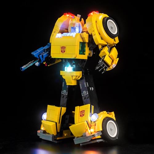 Brickshining LED Lighting Compatible with Lego Bumblebee 10338, Light Kit Compatible with Lego 10338, Giving Light to Model, NOT Included The Model Set(Classic Edition)