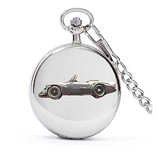 Montre gousset à quartz Daimler Dart SP250 ref55 boîtier argenté poli homme