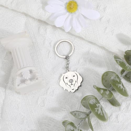 MUCOOS Haustier Hund Schlüsselanhänger - Personalisiert, Auto, Damen, Glücksbringer