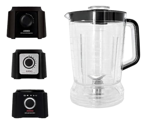 Copo liquificador P/Arno Power Max 1000w/ Arno Mult Chef 600w 4 Em 1 Cristal acrilico/ Ln50/ln55/ln60