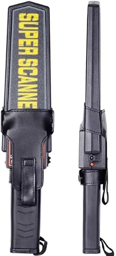 Trade Kite Handheld Metal Detector Security Scanner | High Sensitivity Portable Metal Detector Wand for Security, Office & Home | Battery Powered Metal Detector with LED & Sound Alert