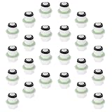 NUOBESTY 20 Stück Kunststoff Gewinde Schlauchstopfen 1/2 Zoll Weiße Rohrendkappen Universell Kompatibel Stoßfest und Kältebeständig Sanitär Rohrverschluss für Gartenschläuche