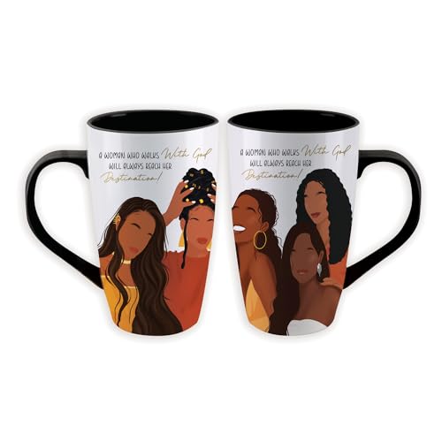 Taza de Cerámica African American Expressions 17 oz Negra miniatura 2
