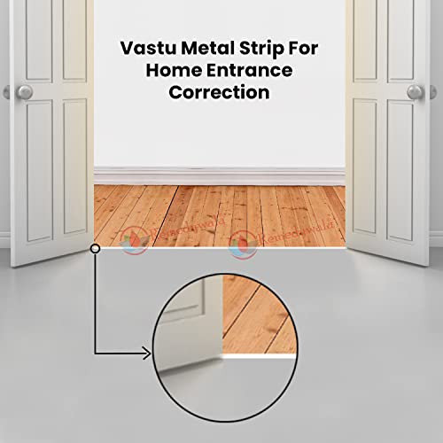 Remedywala Vastu Iron Strip for Entrance Toilet Correction and Zone Balancing (8 Feet Approx, 18mm, 0.2mm) (4)