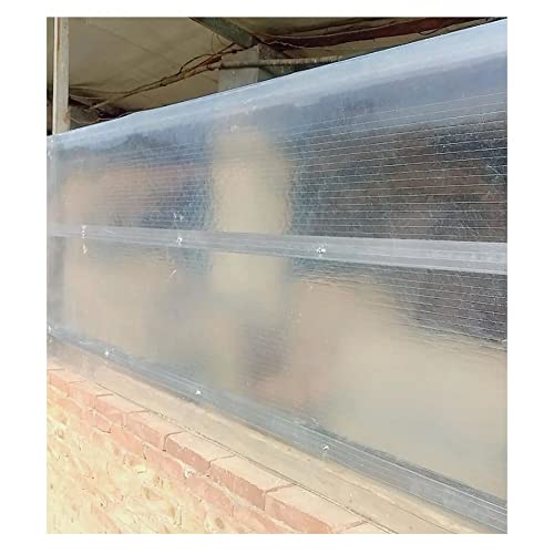 Lámina De Policarbonato De 0,8mm - Cubierta De Jardín E Invernadero - Panel De Toldo - Fácil De Doblar Y Cortar - Pérgola, Parabrisas De Balcón (Color : Claro, Tamaño : 39.4' x9.8')