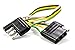 EAZ LIFT 12" 18 Gauge Trailer Connector, 4-Way Long Flat (64835)