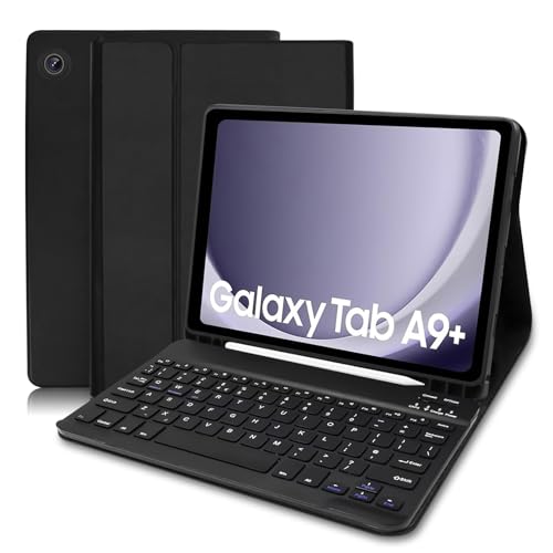 XOKUWU Keyboard Case for Samsung Galaxy Tab A9+ / A9 Plus 11 inch (SM-X210/X216/X218) 2023, Built-in S Pen Holder, Slim Case with Detachable Bluetooth Keyboard for Samsung Galaxy Tab A9 Plus, Black XOKUWU Keyboard Case for Samsung Galaxy Tab A9+ / A9 Plus 11 inch (SM-X210/X216/X218) 2023, Built-in S Pen Holder, Slim Case with Detachable Bluetooth Keyboard for Samsung Galaxy Tab A9 Plus, Black