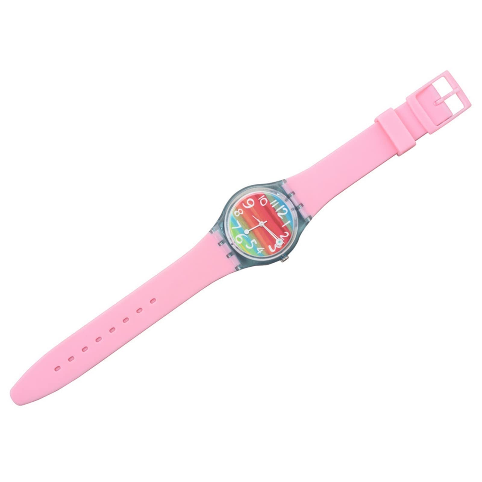 Bracelet de rechange tendance en silicone transparent compatible avec Swatch 12 mm, 16 mm, 17 mm, 19 mm, 20 mm (bleu, 12 mm), 19mm, Bois d'agar