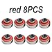 608 2RS Shielded Skateboard Bearings 8x22x12.6mm ABEC-11 High Speed Silent, 8-Pack（Red 8pcs）