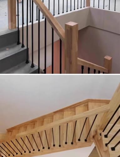 Rambarde alu massif pivotante pour rénover un escalier de séjour