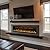72 inches Electric Fireplace, Recessed and Wall Mounted Fireplace Heater and Linear Fireplace Inserts, with Timer, Remote Control, Adjustable Flame & Light Colors, 750W/1500W, Black