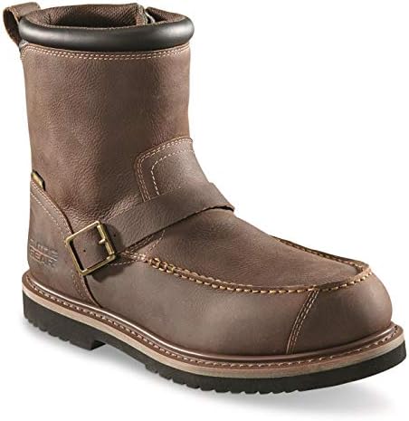 Guide Gear Uplander Men’s Side Zip Hunting Boots Waterproof Leather Shoes | Image 2