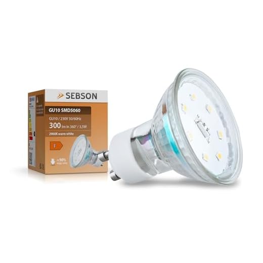 SEBSON LED Lampe GU10 warmweiß 3,5W, ersetzt 35W Halogen, 300 Lumen, GU10 LED Strahler 230V, LED Leuchtmittel 110°, 10er Pack