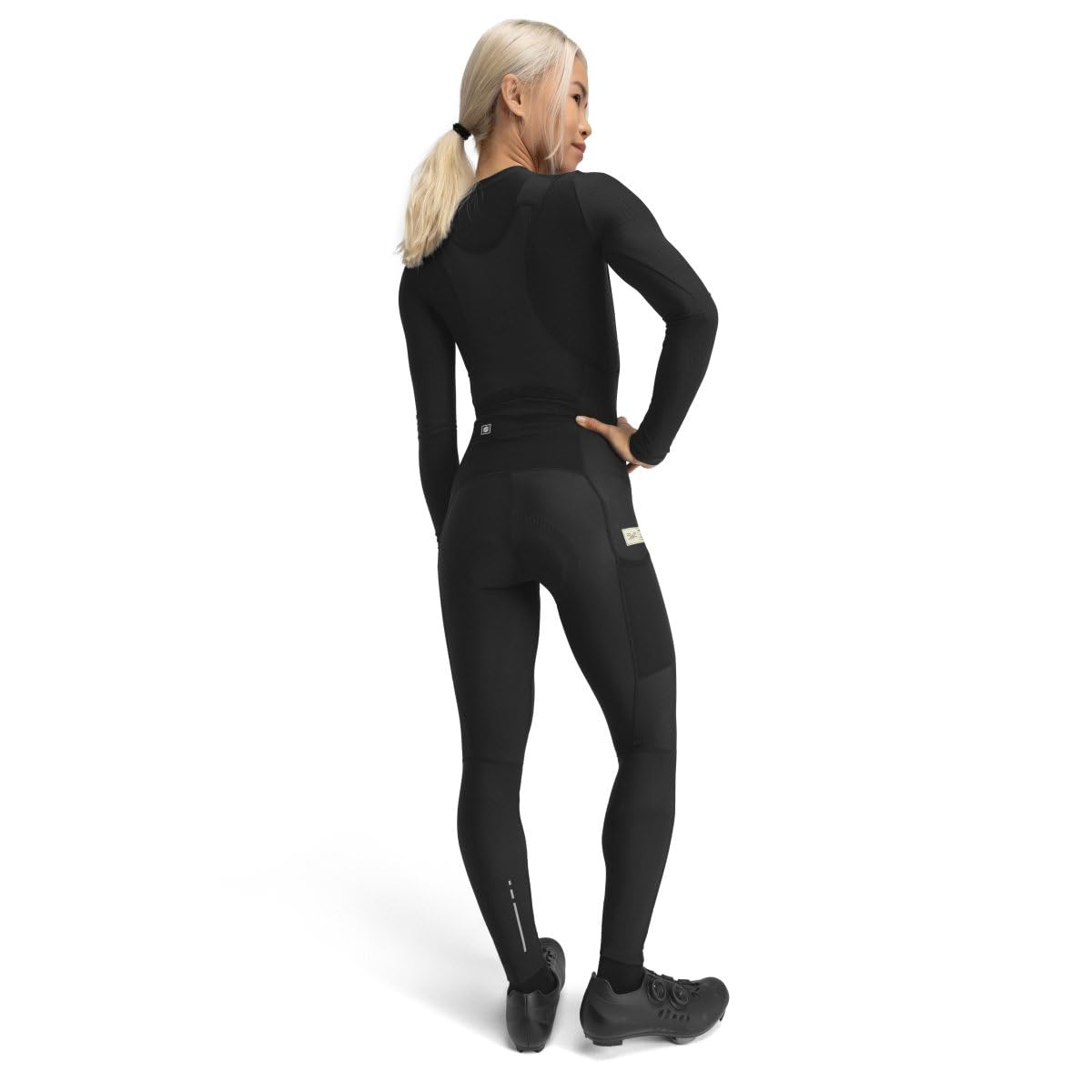 SIROKO Culote Largo térmico de Gravel Ciclismo Delta Negro