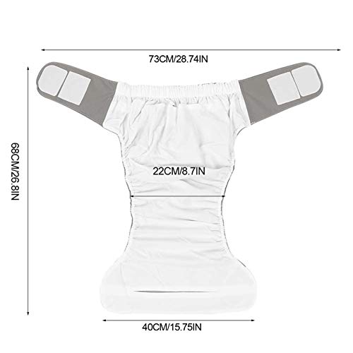 Miniatura 6 de Pañales De Natación Para Adultos, Pañales De Natación Impermeables, Pañales De Tela Reutilizables, Pantalones Para Pañales Para Ancianos, Talla Única Medida 1,5 A 3 8 De