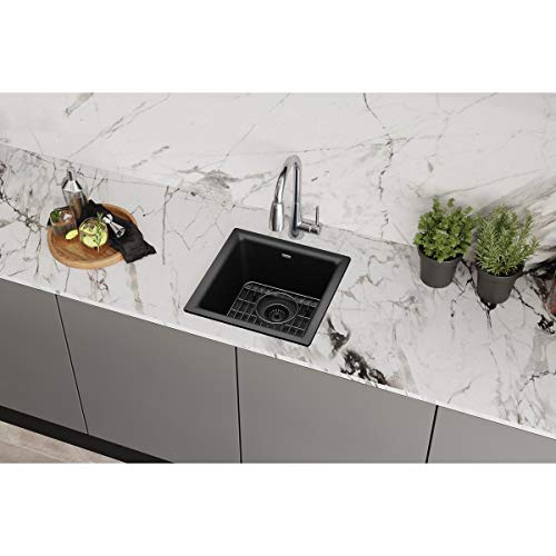 Elkay Quartz Classic Single Bowl Bar Sink Kit #TOP16