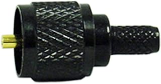Kalibur KMPL03B Mini UHF Male Crimp Connector for RG58-U44; Black