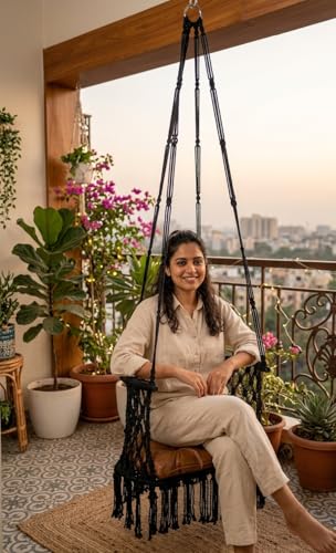 Patiofy C Shape Swing for Home Balcony/Swing Chair for Adults & K...