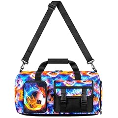 Flame Soccer Duffle Bag Yellow