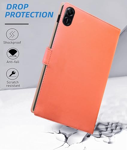 Image of TGK Flip Case Cover for Honor Pad X8a 11 inch Tablet with Stylus Holder (Peach)
