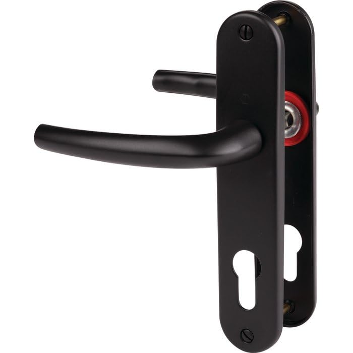 Ensemble san diego petite plaque - Modele : Cle I - Teinte : Noir 9714 - HOPPE