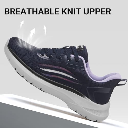 Image of Treesky Non Slip Work Shoes for Women, Restaurant & Kitchen Sneakers | Slip resistant soles, lightweight cushioning, breathable knit, removable insole, for nursing, food service & long shifts
