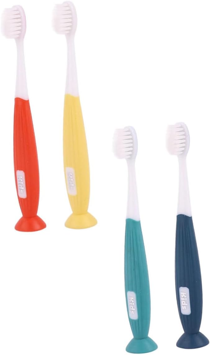 4pcs Toothbrush Soft Bristles Small Head Manual Cleaning Toothbrushes for Years Old Ergonomic Non-Slip Handle Oral Care for Boys