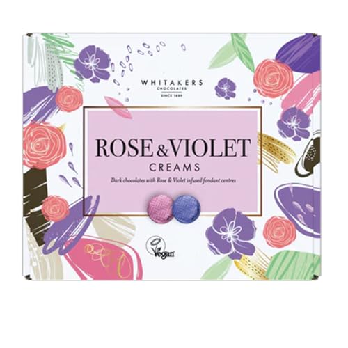 Whiitakkers Assorted Creams Variety of Flavours Chocolate Selection (2 x Boxes Rose & Violet Creams 200g)