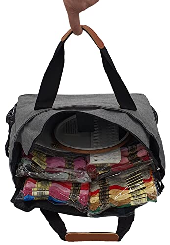 447 Colors - Premium Egyptian Cotton - Stitch Icon Cross Stitch Embroidery Thread All 447 Colors Set In Cross Stitching Project Organizer Bag #TOP3